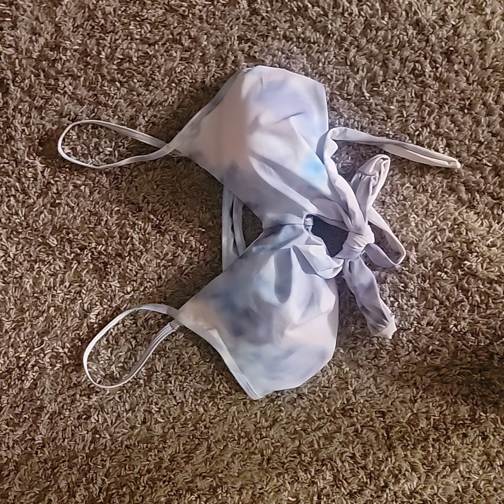 Woman's swim top tie-dye